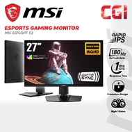 MSI 27" G274QPF E2 ( WQHD, Rapid IPS, HDR400, Adaptive Sync, 180Hz, 1ms, Ergonomic ) Gaming Monitor