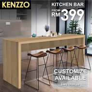 KENZZO: Kitchen Bar / Dining Table / Meja Makan/Counter bar Table