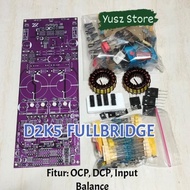 Paket DIY D2K5 fullbridge class d Power Amplifier dobel feedback