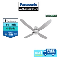 PANASONIC CEILING FAN ECONAVI 4-BLADE F-M14HW (56 INCH)
