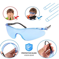 2024 Wearable Outdoor Goggles Eyes Glasses Clear Lens Children For Nerf Gun Accessories Game Toy Water Bullet Gun Wear Spectacles
