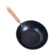 KY-$ Zhangqiu Iron Pan Hot Oil Pan Flat Bottom Milk Pot Baby Food Pot Non-Stick Frying Pan Gas Stove Induction Cooker Wr