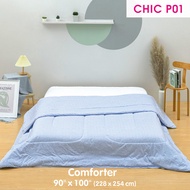 TULIP ชุดเครื่องนอน ผ้าปูที่นอน ผ้านวม รุ่น TULIP CHIC พิมพ์ลาย CHIC P01 สัมผัสนุ่ม สบายสไตล์มินิมอล