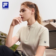 FILA CORE ATHLETICS EXPLORE X DUNHUANG MUSEUM Women Short Sleeves T-Shirt (Beige / Black)