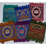 Velteksa Turkish Prayer Rug, Square Prostration, Prayer Rug, Feather Material, Hajj and Umrah Souven
