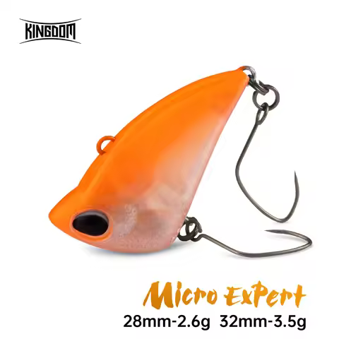 Kingdom Fishing Lure Micro Expert Sinking Vib 2.6g 3.5g 28mm 32mm Artificial Sinking Hard Baits Vibr