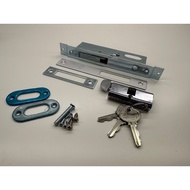 mico narrow aluminium frame swing door lock 41054