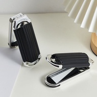 FL Lifestyle Foldable Comb + Mirror 2 in 1 Pocket Size Mirror Scalp Massage Foldable Comb Hairdressi