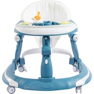 Fugualin 3 in 1 Baby Walker, Blue, 6-18 Months, 30 lbs, Multifunctional Unisex, Music Tray (No Batte