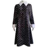 Adams Family cos Costume Halloween Watch Black Dress cosplay ID7H