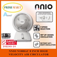 NNIO N1008AC 8 INCH HIGH VELOCITY AIR CIRCULATOR + 2 YEARS WARRANTY