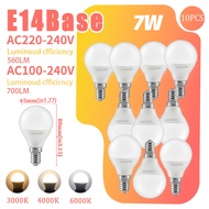 10Pack Hight Lumen Mini Lamp LED Bulb 80+ CRI E27 E14 7W GU10 MR16 C37 G45 GX53 Bulbs AC 110V 220V f
