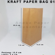 Latest Kraft Paper Bag Small Plain - Food Bag - Brown Paper Bag