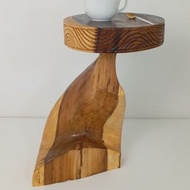 藝術茶几、邊桌、不對稱實木茶几