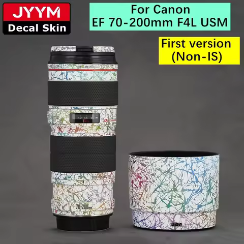 Lens Sticker For Canon EF 70-200mm F4 L USM Decal Skin Vinyl Wrap Film Protector Coat EF70-200 70-20