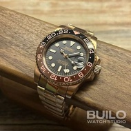 Seiko mod GMT 精工改裝 玫瑰金GMT 鋼帶