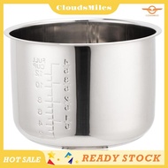 [CloudsMiles] Stainless Steel Rice Cooker Inner Pot 5L,with Scale for Rice Pot Rice Cooker Rice Cook