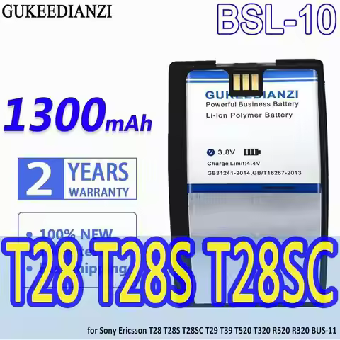 GUKEEDIANZI High Capacity Battery BSL-10 1300mAh for Sony Ericsson T28 T28S T28SC T29 T39 T520 T320