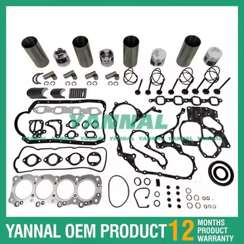 Engine Overhaul Rebuild Kit With Gasket Bearing Valve Set For Isuzu 4FB1 tractor