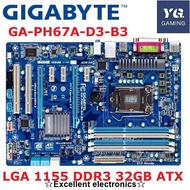 GIGABYTE PH67A-D3-B3 LGA 1155 DDR3 32GB ATX motherboard P67 motherboard Used