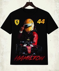 Vintage Unisex T-Shirt Formula 1 Lewis Hamilton Scuderia Ferrari F1 Team Merch Print Gift Champion L