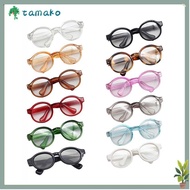 TAMAKO Toys Round Glasses, Doll Decoration Changing Clothes Doll Glasses, DIY Accessories 6.5cm Cute