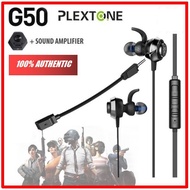 Plextone G50 Gaming Earphone Headset In-ear Earbud Vibration DS5 Adapter 7.1 / IN STORE GILA GADGETS
