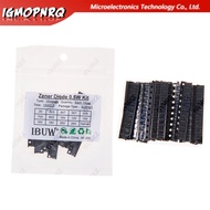 150PCS 15Values 0.5W Zener Diode Kit 3V-24V 1N4148 SOD123 for Voltage Regulation Projects