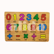 Puzzle Puzzle/ MDF wooden Pazel/ learns numbers and numbers