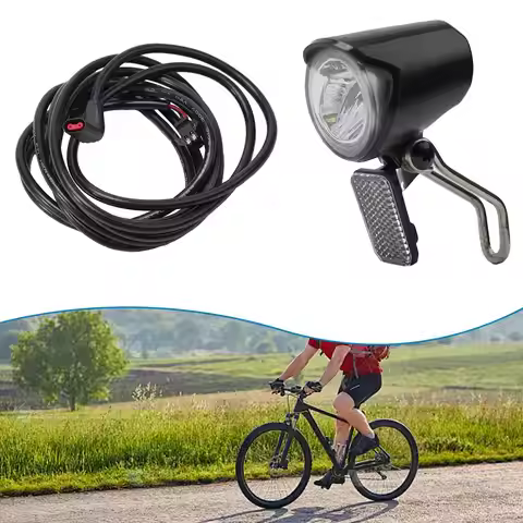 1pc 6-60V E-bike headlight ABS Waterproof/SM joint Front LED Projection Spotlight Night Cycling elec
