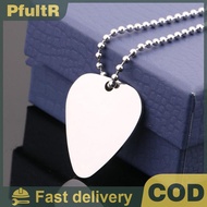 [KICO] Guitar Pick Silver Necklace Guitar Necklace Neck Picks Guitar Pick With Chain
