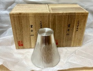 日本大阪浪華錫酒杯富士山