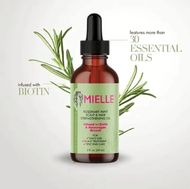 MIELLE Rosemary & Mint Scalp & Hair Strengthening Oil — Enriched with biotin to help promote longer