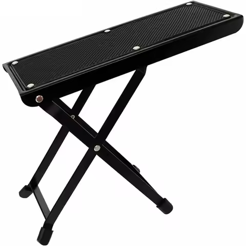 Guitar Foot Stool Height Adjustable Folding Guitar Foot Rest Guitar Foot Stand for Classical Guitar