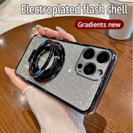 Luxury Glitter Gradient Plating Case For Huawei Y9S Y7A Y6P 2020 Y9 Prime Y7 2019 Nova Y70 Plus Y61 