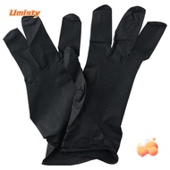 UMISTY 100pcs Nitrile Gloves, Black Large Mechanics Gloves, Anti-slip 9.06in*3.86in Rubber Diamond Grip Latex Gloves Building Industry