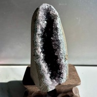 *桌面上的招財洞* 天然巴西紫水晶礦石Natural Amethyst