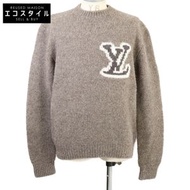 二手路易威登 RM241MQ VSS HQN45W 羊毛犛牛絨 LV 嵌花圓領針織衫，M 碼（國內授權/2014 年製造）