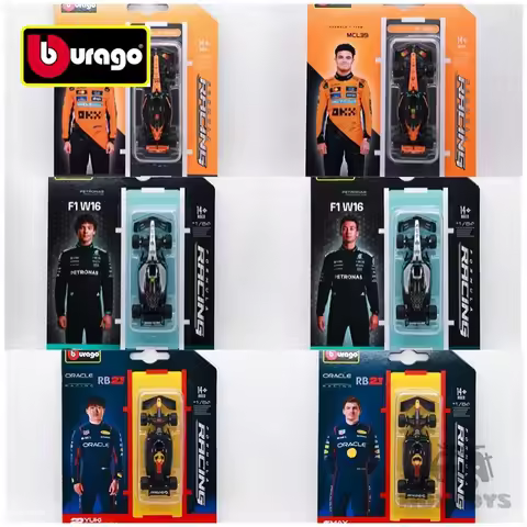 Bburago 1:64 F1 Racing RB21 MCL39 W16 E SF-25 2025 Australian / RB21 Bahrain GP Diecast Model Car