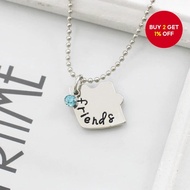 Trendy New 3pcs Fashionable Heart-Shaped Layered Necklace Sparkling Friendship Gift for Women