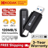 KODAK K143D Dual USB Drive - USB-C & USB-A 3.2 High-Speed Flash Drive for Phone, Laptop, Tablet, Car