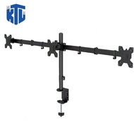 [Z03]ขาตั้งจอคอม แบบ3จอ รองรับ13-27” หมุนจอได้ ปรับก้มเงยได้ ประหยัดพื้นที่บนโต๊ะ