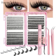 Houslou 9-16mm DIY Single Plant False Eyelash Tool Set Thick Natural Eyelash