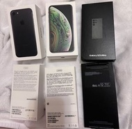 淨盒 iPhone 7 128 GB iPhoneXS 256GB S23U galaxy s23 ultra