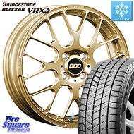 【4/5はお買い物マラソン！】 アクア ブリヂストン ブリザック BLIZZAK VRX3 スタッドレス 195/55R16 BBS RP 鍛造1ピース ホイール 16インチ 16 X 6.0J +50 4穴 100