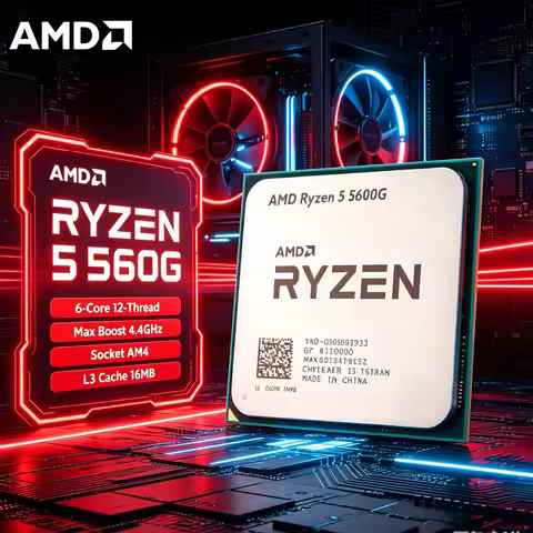 AMD R5 5600G Desktop Processor Ryzen 5 5600G 6 Core 12 Thread AM4 APU Budget Build