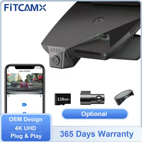 FITCAMX Driviing Recorder for Hyundai IONIQ 5 2023-2025 N LINE, 4K UHD Dashcam for IONIQ 6 2023-2025