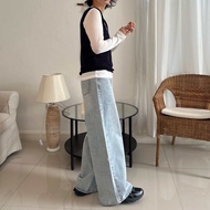 Jim pants wide leg jeans something about us