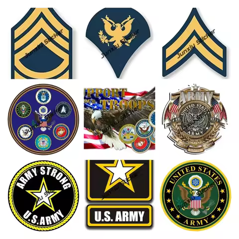 US Army Service Honor Sacrifice Decal Army Sergeant Major Star Car Sticker Decal Car Accessories Wat