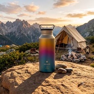 Snow Peak 水樽/水壺  | 鈦金屬 Ti Aurora Bottle 800 (TW-800)【現貨】顏色: Rainbow / 日本製🇯🇵